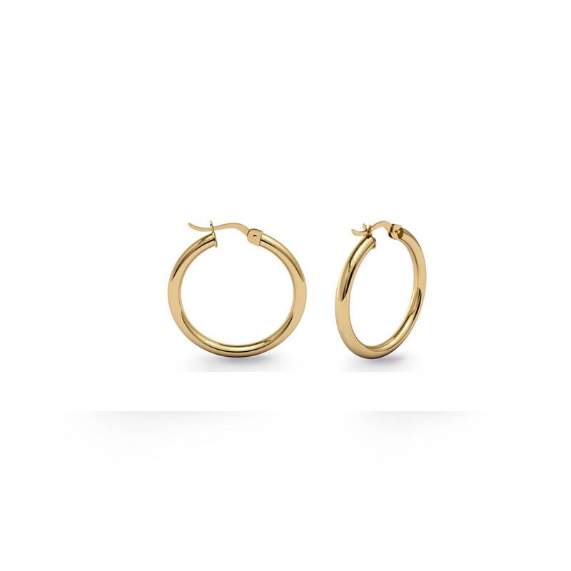 Pendientes Aro Oro 18k Click 14x2mm