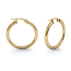 Pendientes Aro Oro 18k Click 25x2mm