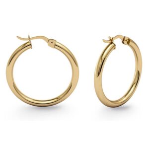 Pendientes Aro Oro 18k Click 30x2mm
