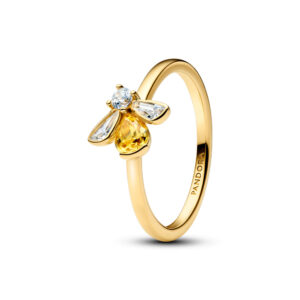 Anillo Abeja Miel Recubrimiento en Oro de 14K 164562C01