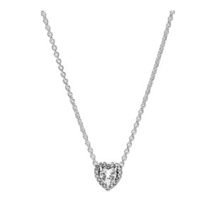 Collar Corazón en Relieve Plata de ley 398425C01