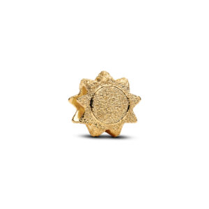 Charm Mini Sol Textura Recubrimiento en Oro de 14k 764052C00
