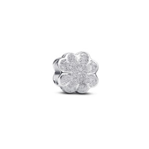 Charm Mini Plata Trébol Textura 794047C00