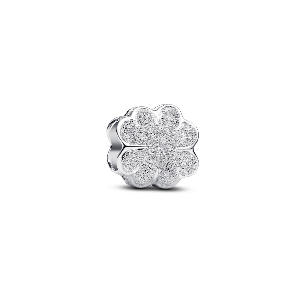 Charm Mini Plata Trébol Textura 794047C00