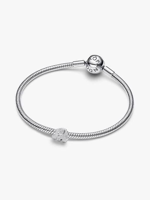 Charm Mini Plata Elefante Textura 794528C00 - Imagen 2
