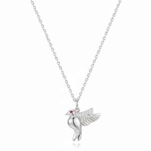 Collar Plata Paloma Volando
