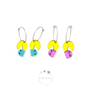 Pendientes Aro Pacman y Ghost