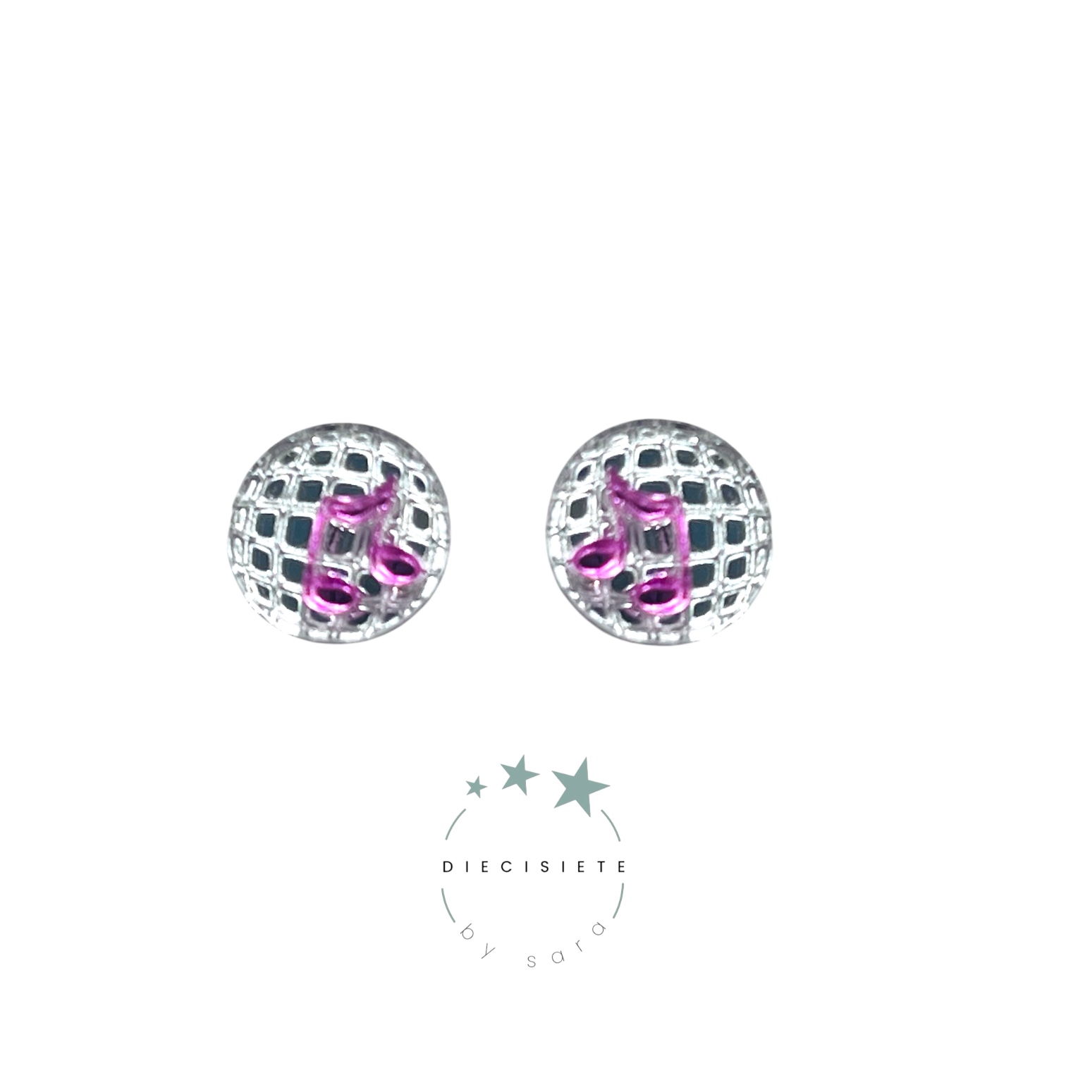 Pendientes Mini Bola de Discoteca