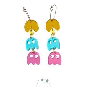 Pendientes Aro Pacman y Fantasmas