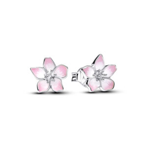 Pendientes de Botón Flor de Cerezo Plata de Ley 294370C01