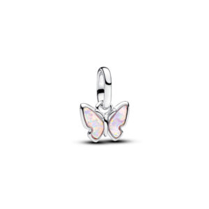 Charm Colgante Mini Mariposa Rosa Plata de Ley 793825C01