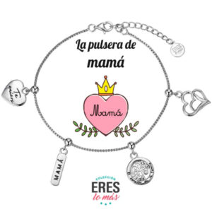 Pulsera en Plata Eres lo Mas Mamá
