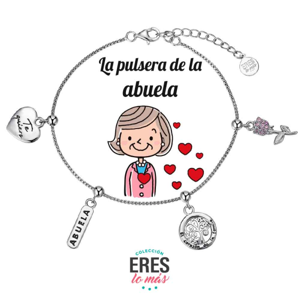 Pulsera en Plata Eres lo Mas Abuela