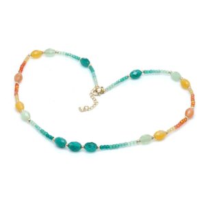 Collar Bronce Minerales Multicolor