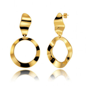 Pendientes Acero Dorado Aro Artist