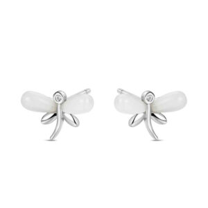 Pendientes Plata y Nácar Libélula
