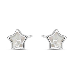 Pendientes Plata y Nácar Estrella