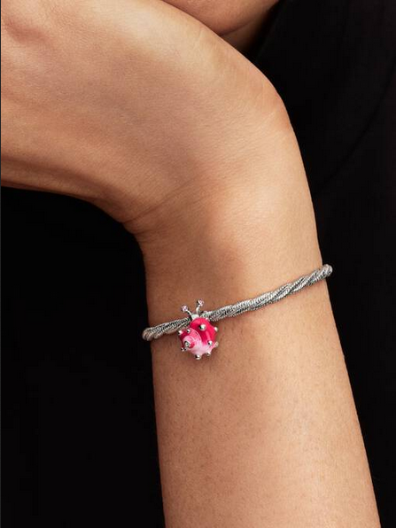Charm Caracol Rosa Plata de Ley 794553C01 - Imagen 3
