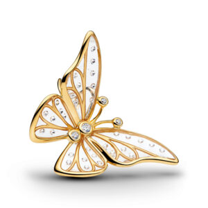Charm Mariposa Grande en Filigrana Recubrimiento en Oro de 14k 764487C01