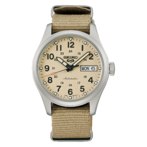 Reloj Seiko 5 Sport Field Military Crema SRPJ83