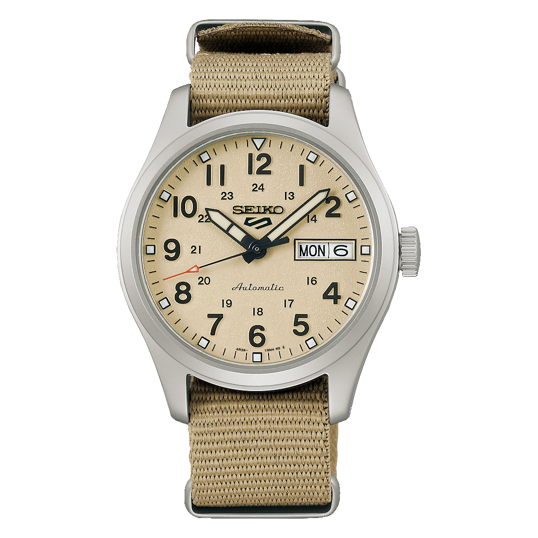 Reloj Seiko 5 Sport Field Military Crema SRPJ83
