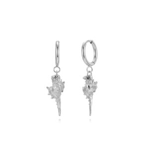 Pendientes Acero Aro Caracola