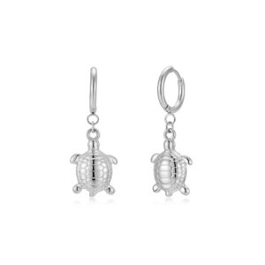 Pendientes Acero Tortuga