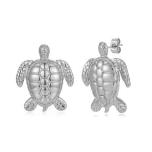 Pendientes Acero  Tortuga Marina