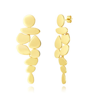 Pendientes Acero Dorado  Formas