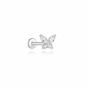 Piercing Plata  Mariposa Circonitas