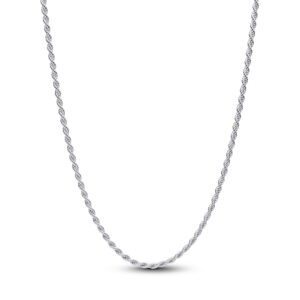 Collar de Cadena Tipo Cordón Plata de Primera Ley 394687C00