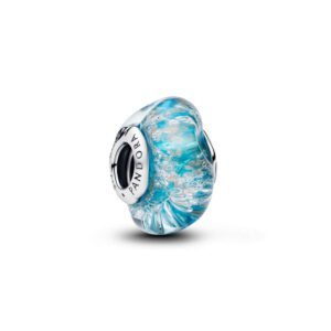 Charm Cristal de Murano Turquesa y Brillante Plata de Primera Ley 794701C01