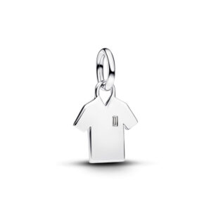 Charm Colgante Grabable Camiseta Futbol Plata de Ley 794708C01