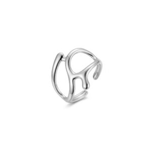 Anillo Ajustable Acero Corales