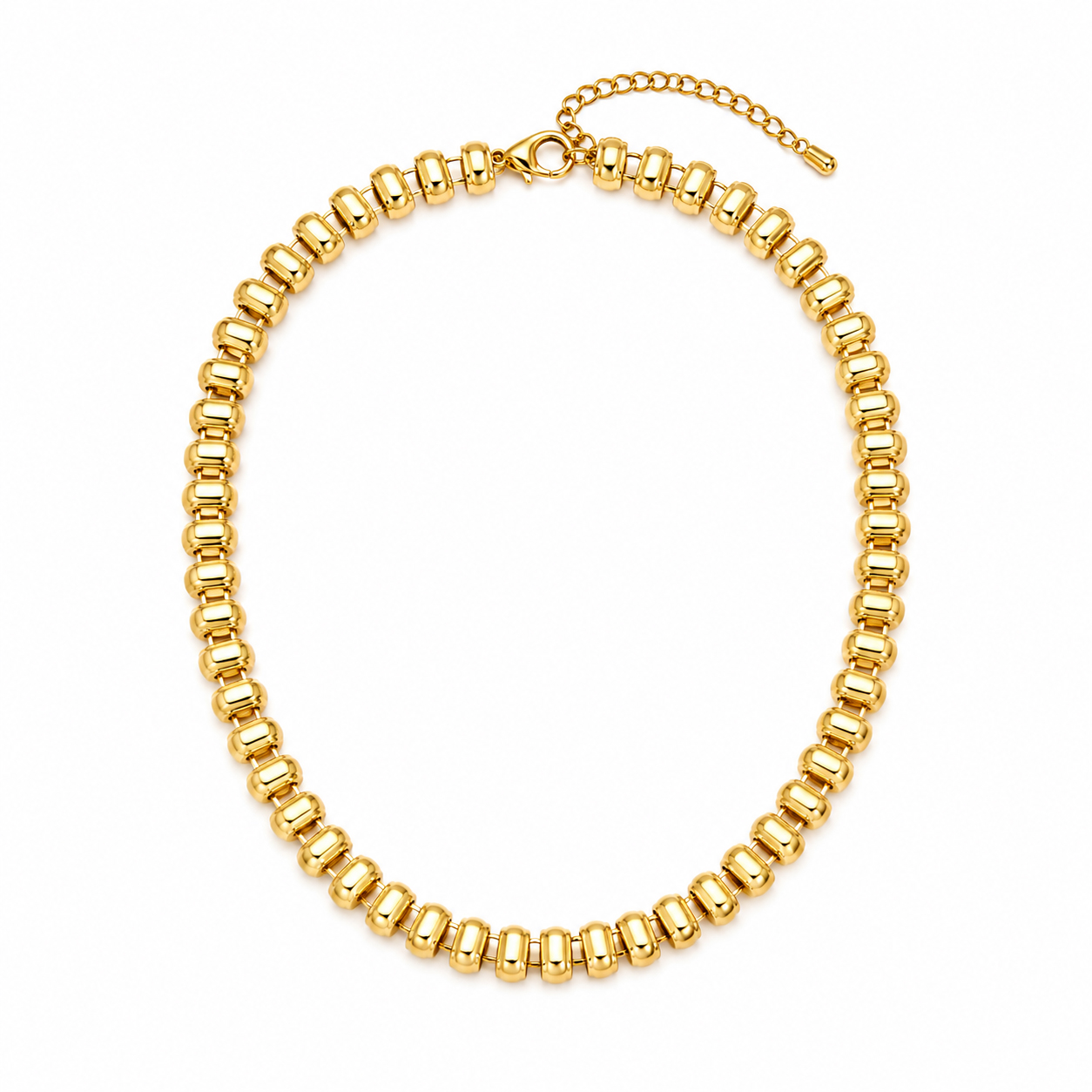 Gargantilla Acero Dorado Tablet