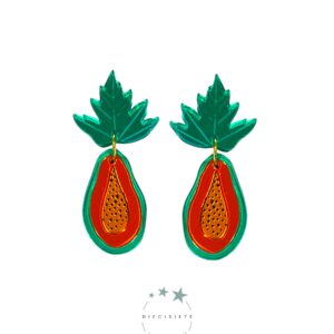 Pendientes Hoja y Papaya