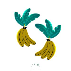Pendientes Hoja y Plátanos