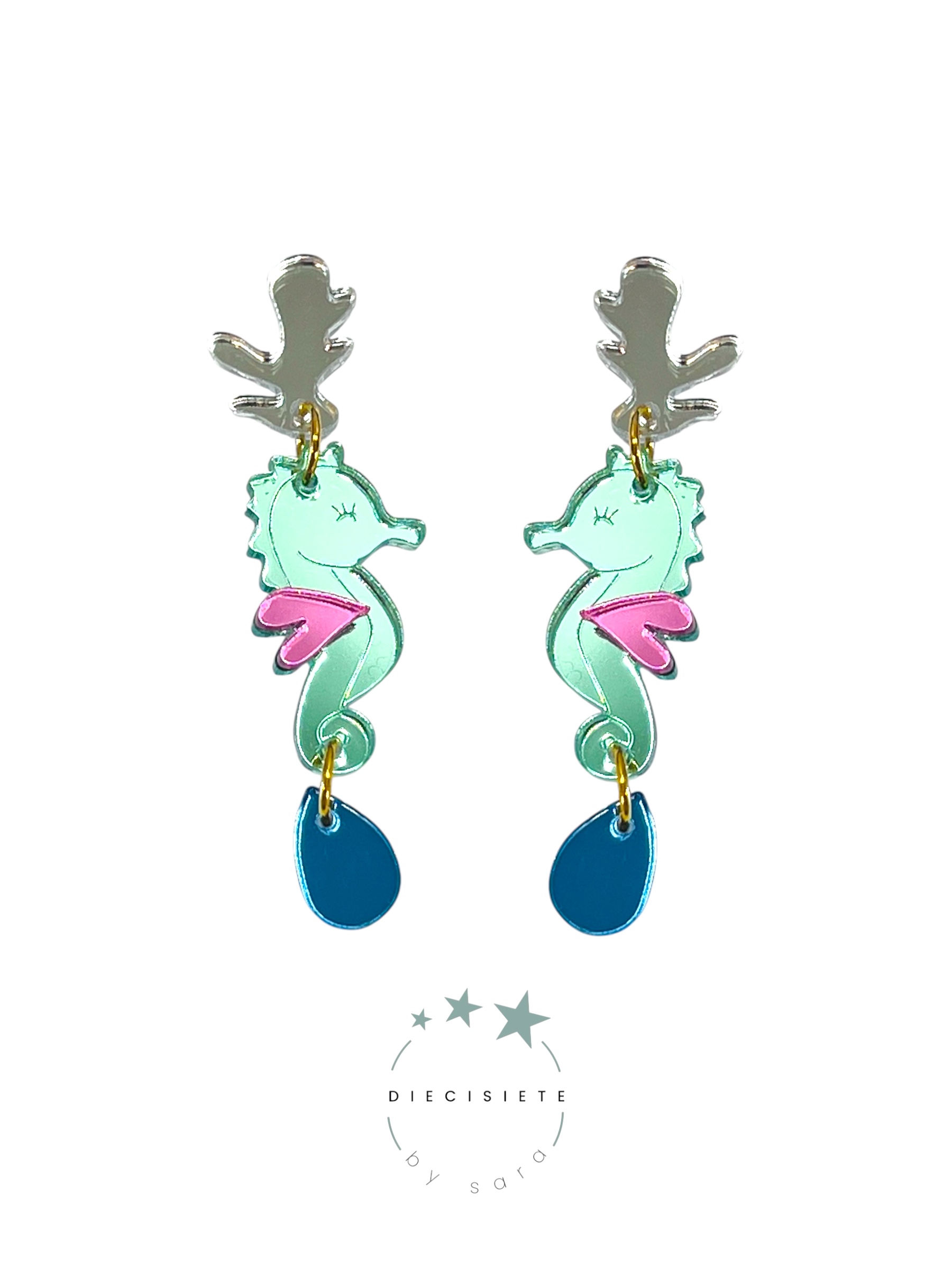 Pendientes Grandes Caballito de Mar