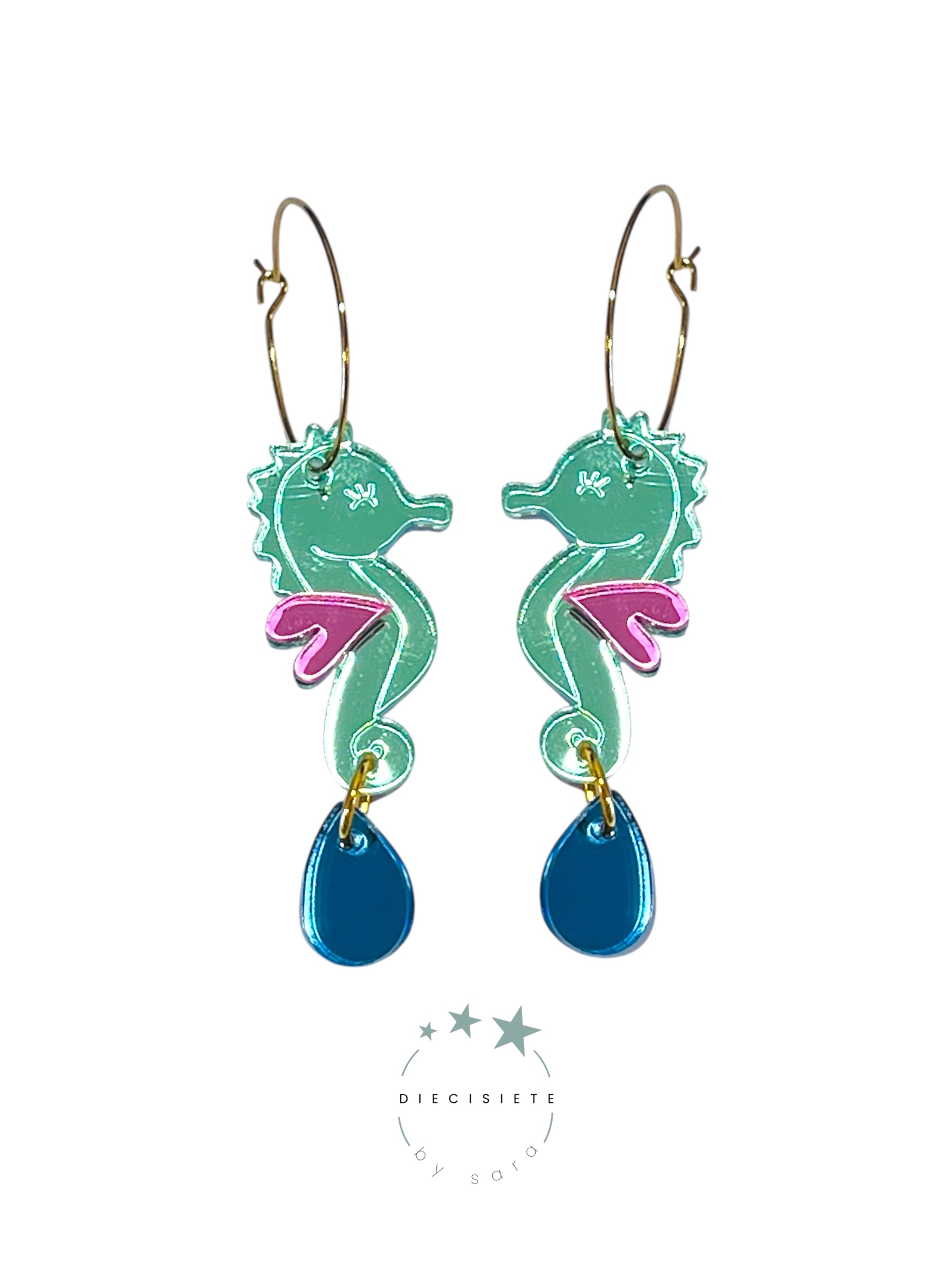 Pendientes Aro Caballito de Mar