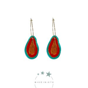 Pendientes Aro Papaya