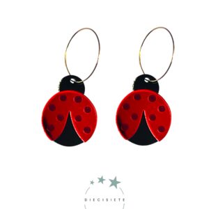 Pendientes Aro Mariquita
