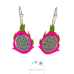 Pendientes Aro Fruta del Dragón