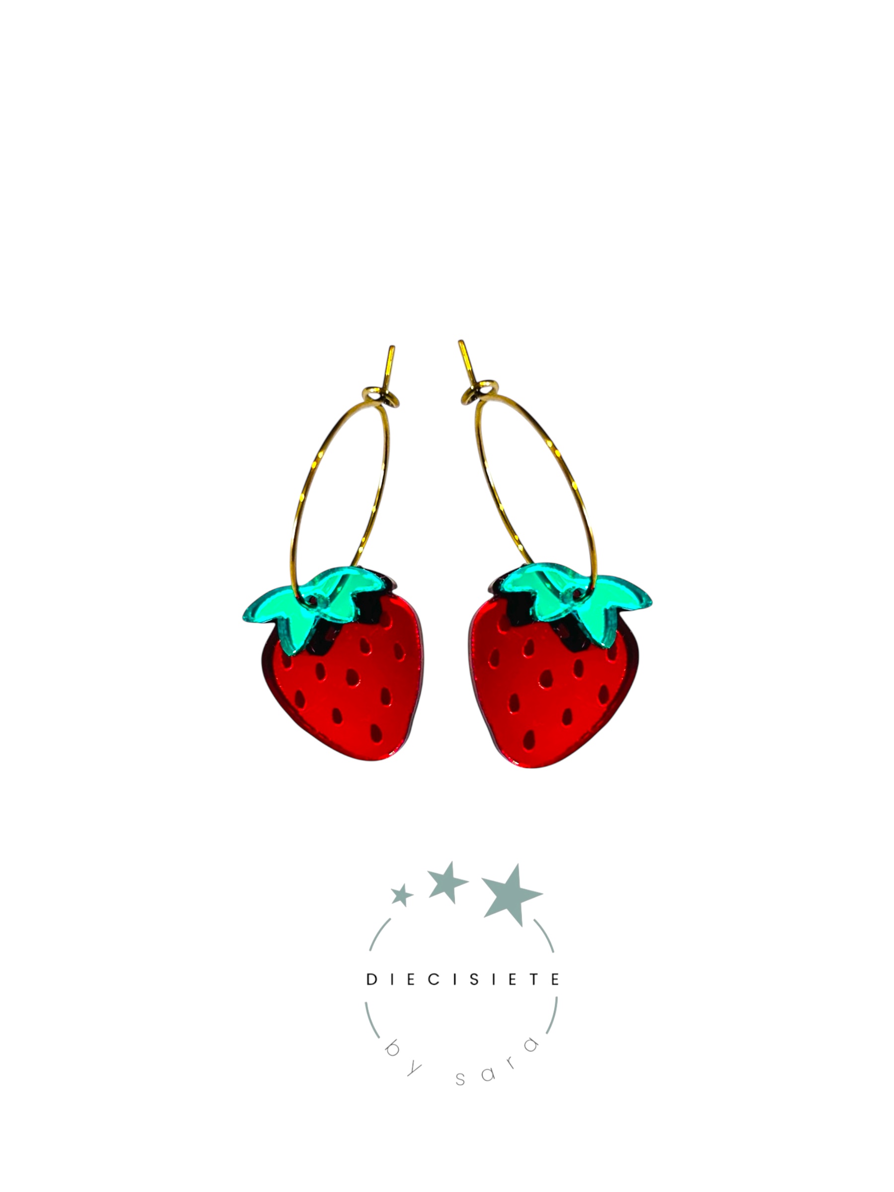 Pendientes Aro Fresita