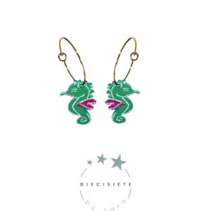 Pendientes Aro Caballito de Mar