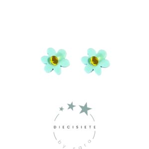 Pendientes Mini Margarita Turquesa