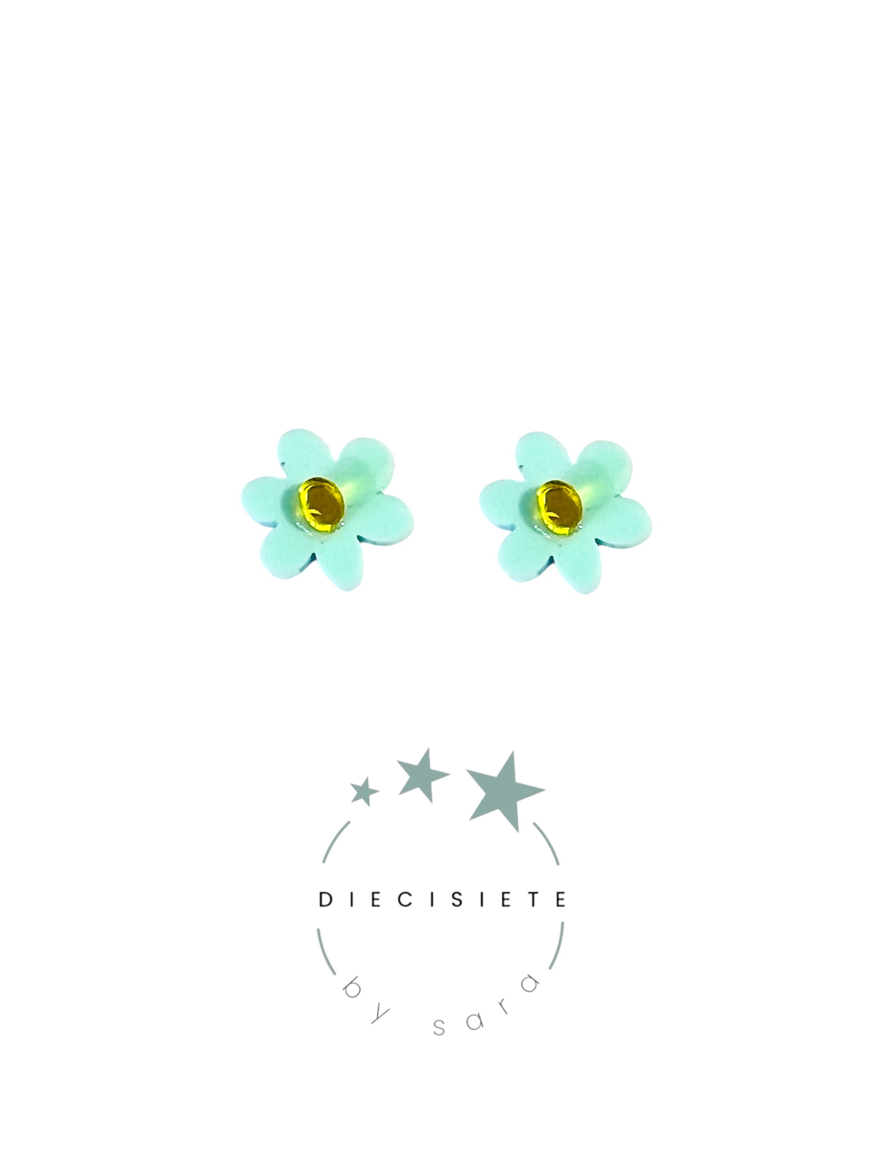 Pendientes Mini Margarita Turquesa
