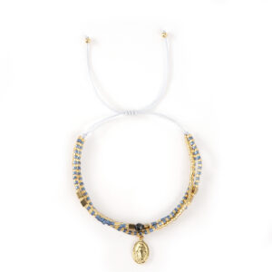 Pulsera Ajustable Nylon Miyuki Milagrosa