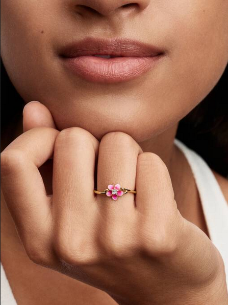 Anillo Flo de Vaina de Disney Recubrimiento en Oro de 14k 163844C01 - Imagen 3