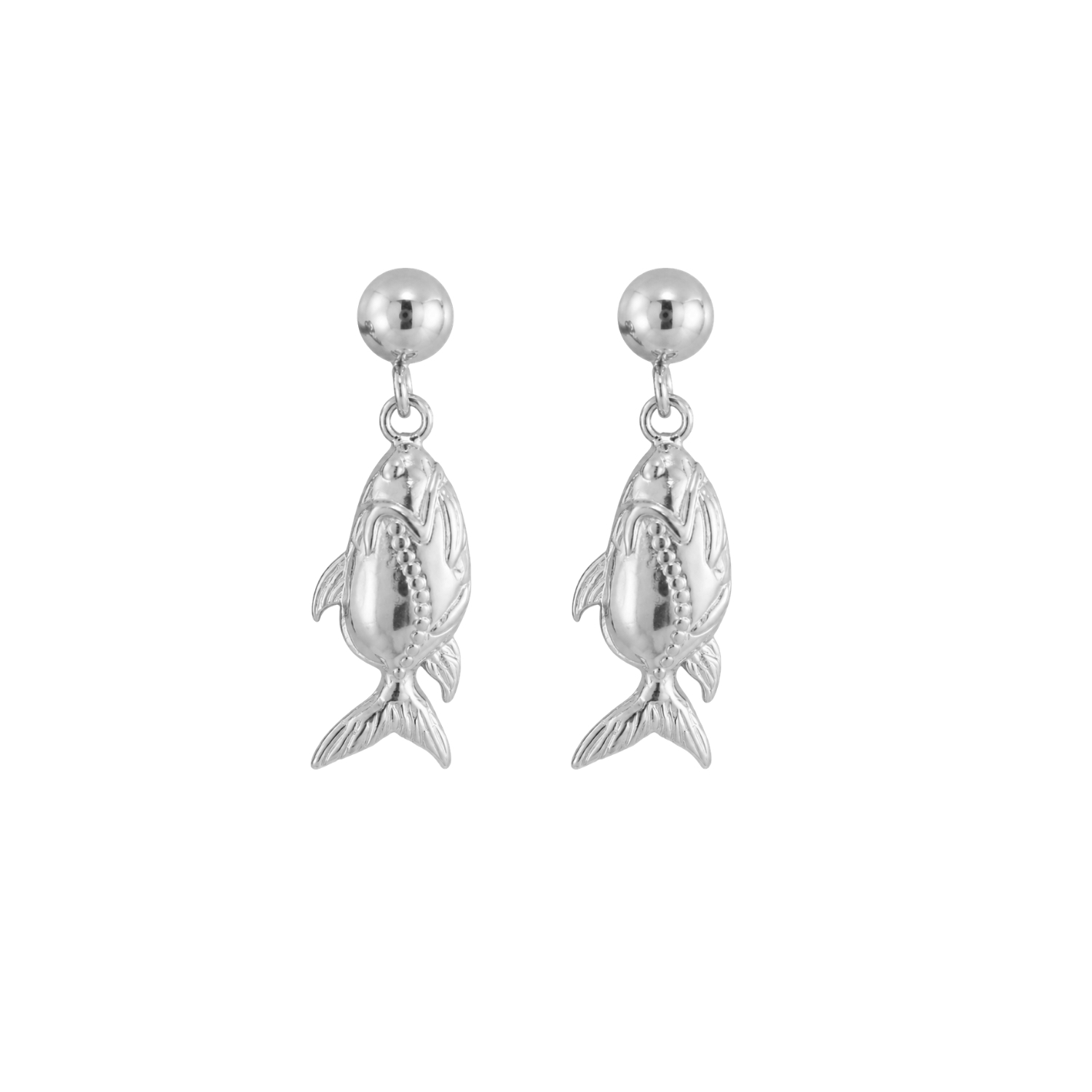 Pendientes Acero Pez