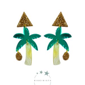 Pendientes Palmera y su Coco